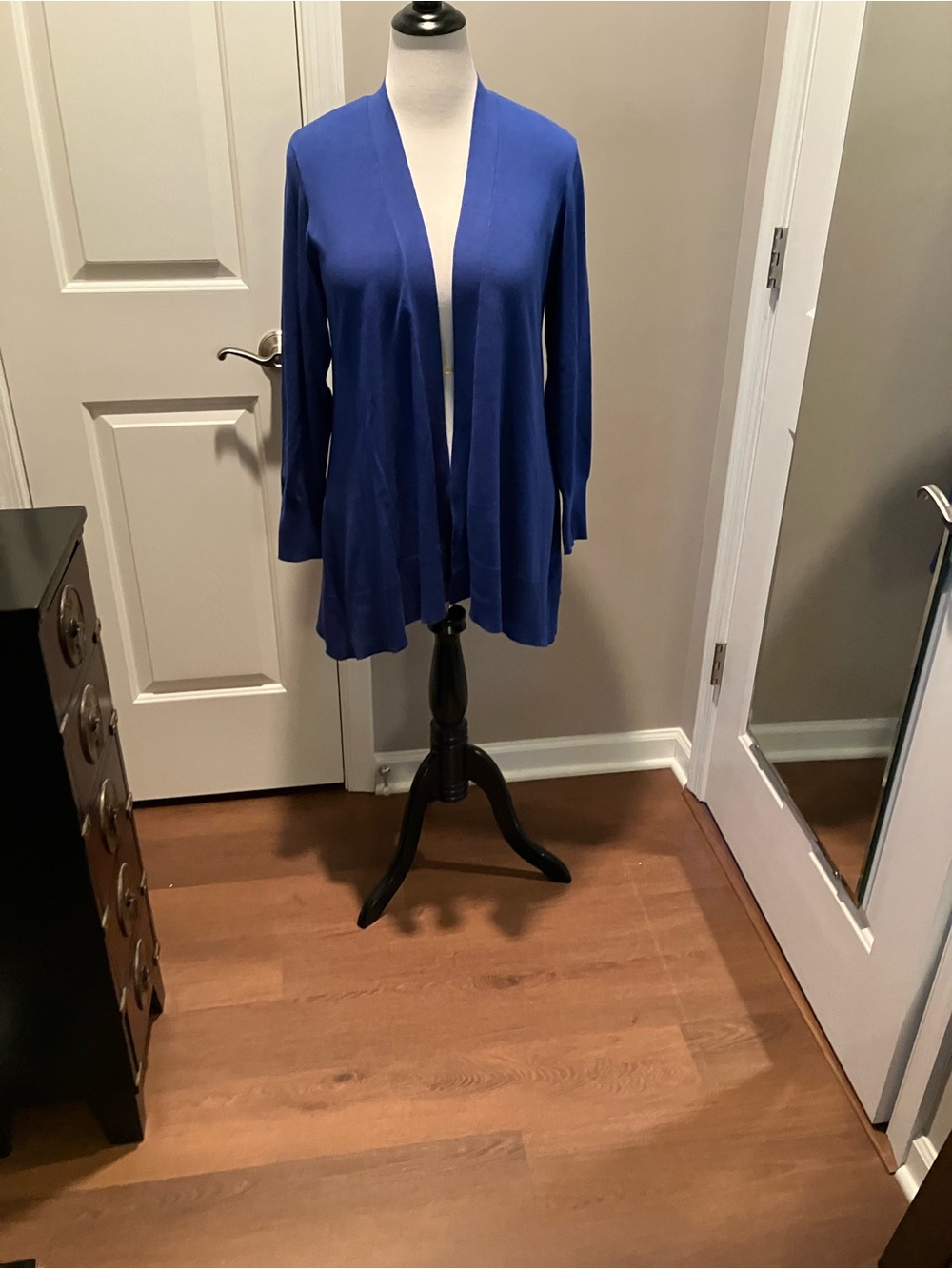 Chico's Royal Blue Open-Front Cardigan